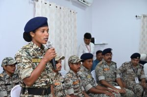 Chhattisgarh Police during an interaction with CM Vishnu Deo Sai recently