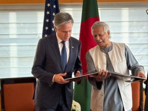 Chief Advisor of Bangladesh Interim Government Muhammed Yunus with US Secretary of State Antony Blinken