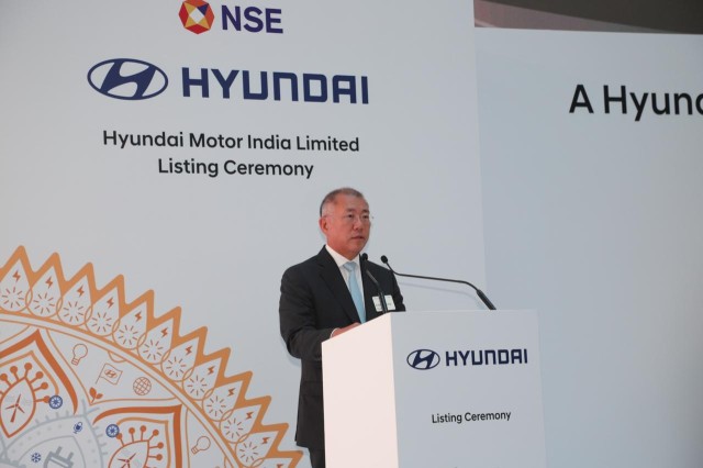 Hyundai shares were listed on NSE today