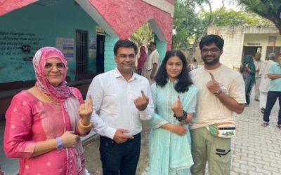 Olympian Manu Bhakar cast her vote in Haryana Assembly election