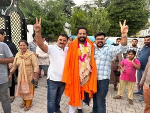 Newly-elected Sarpanch Rohit Sabbharwal