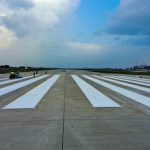 Runway markings at Jewar Airport