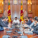 Sri Lankan President Anura Kumara Dissanayake with IMF team in Colombo on Friday