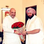 Union Minister for Home Affairs Amit Shah with former Punjab CM Captain Amarinder Singh (File)