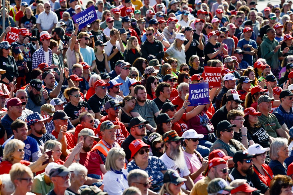 A Donald Trump rally in North Carolina