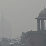 A Thick layer of smog engulfs Kartavya Path in New Delhi (Image credit The Raisina Hills)