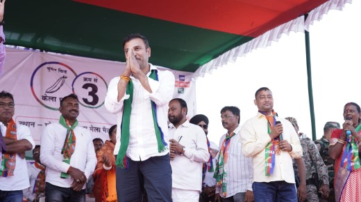 AJSU Chief Sudesh Mahto during election campaign in Ichagarh Assembly seat. Image credit X.com @SudeshMahtoAJSU