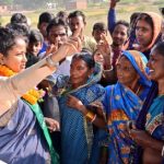 JMM leader Kalpana Soren campaigns in Gandey Assembly seat. Image credit X.com @JMMKalpanaSoren