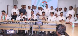 Maharashtra Congress chief nana Patole held a press conference. Image credit INC Maharashtra