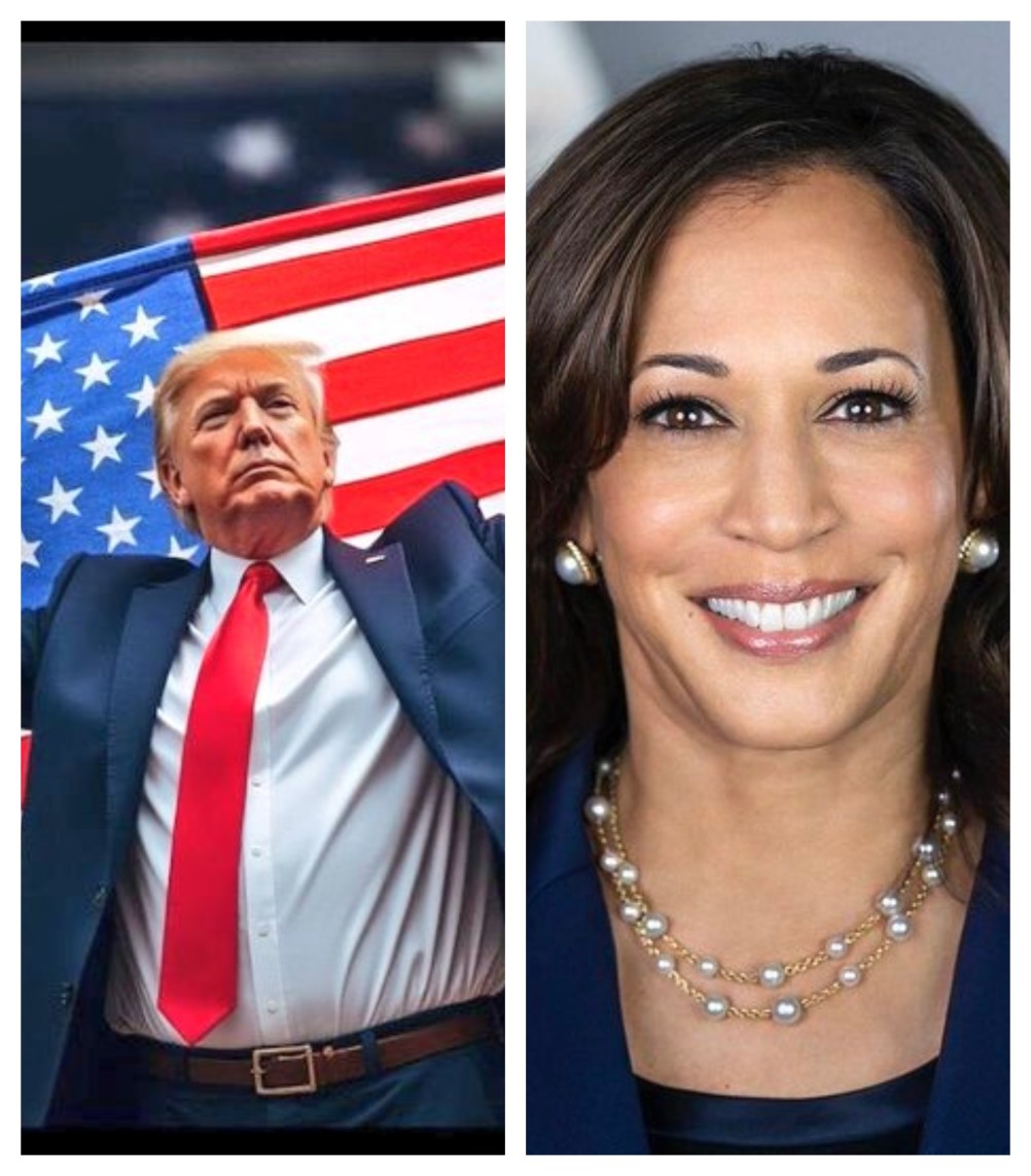 Donald Trump & Kamala Harris Image credit X.com