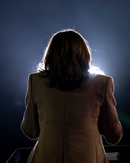 US Vice President Kamala Harris during election campaign. Image credit X.com @KamalaHariss