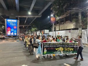 West Bengal Holds Candle march in Kolkata against arrest of Hindu priest in Bangladesh Image INC West Bengal