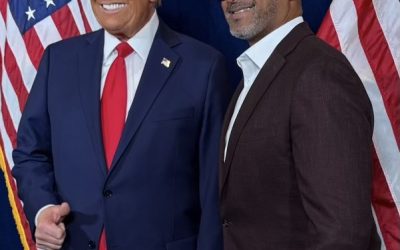 Donald Trump with Roberto Clemente Image credit @realdonaldtrump