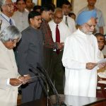 Dr Manmohan Singh at swearing in ceremony in 2004. Image credit @RahulGandhi