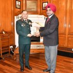 Lt KJ Singh with Army Chief General Upendra Dwiwedi Image credit Lt Gen (R) KJ Singh