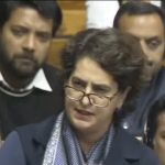 Priyanka Gandhi Vadra in Lok Sabha. Image credit Video grab Lok Sabha TV