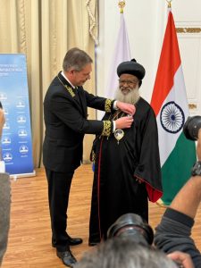 Russian ambassador Denis Alipov with Baselios Marthoma Mathews III. Image credit Ayanangsha Maitra