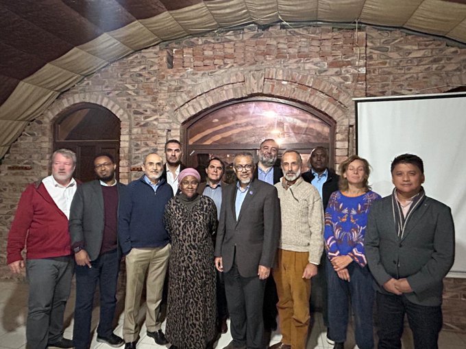 WHO Chief Tedros Adhanom Ghebreyesus with UN team in Yemen Image credit @DrTedros