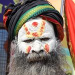 A Sadhu at Mahakumbh Image credit UP Info Dept