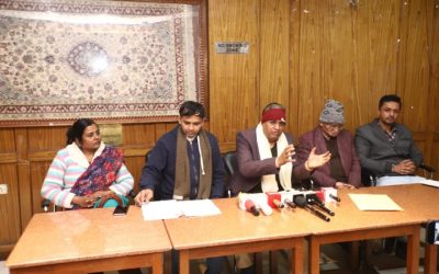 Civil Society members at a press conference Image credit The Raisina Hills