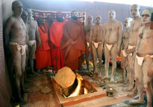 Deeksha ceremony at Shri Shambhu Panch Agni Akhara Image credit UP Info Dept