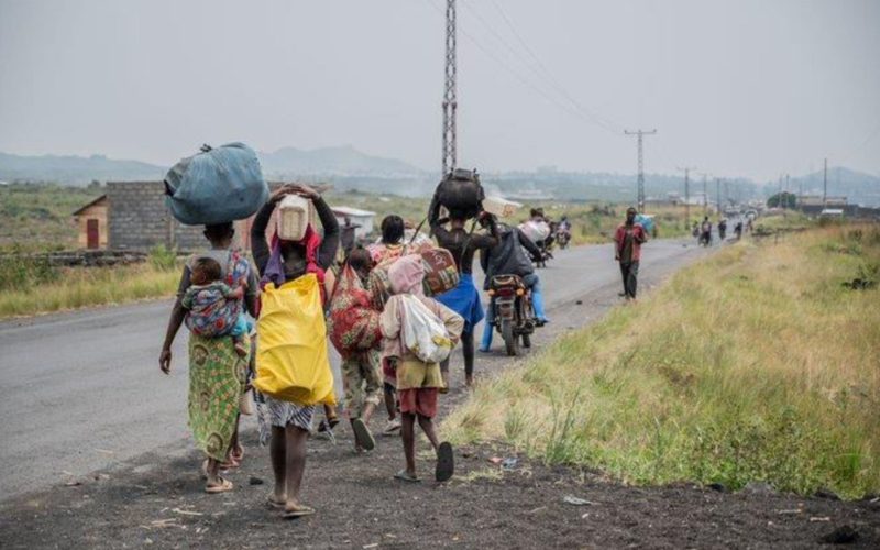 People leaving Goma in Congo ahead of M23 rebels storming Image credit MSF International