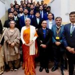 FM Nirmala Sitharaman with Indian Cost Accounts probationers Image credit X.com