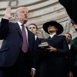 US President Donald Trump at oath ceremony Image credit X.com