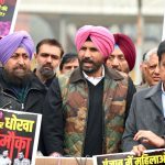 Punjab Congress leaders at Vijay Chowk Image credit Congress