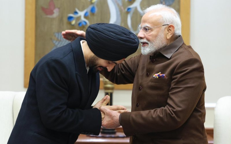 Singer Daljit Dosanj meets PM Narendra Modi Image credit PMO