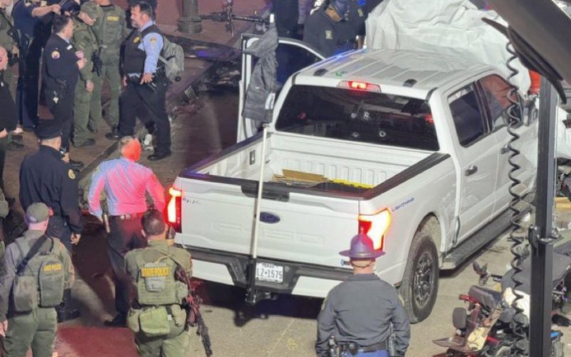 Truck in New Orleans attack Image credit X.com @uricohenisrael