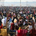 Pilgrims at Mahakumbh Image credit UP Info Dept