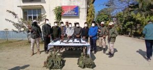 Manipur Police busted one hideout of outlawed outfit NRFM. Image credit Manipur Police