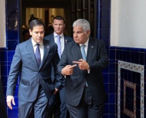 US Secretary of State Marco Rubio with Panamanian President José Raúl Mulino. Image credit US Embassy in Panama