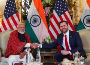 Pm Narendra Modi meets US Vice President Vance in Paris Image credit X.com