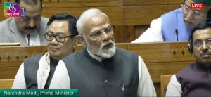 PM Narendra Modi in Lok Sabha Image credit Sansad TV