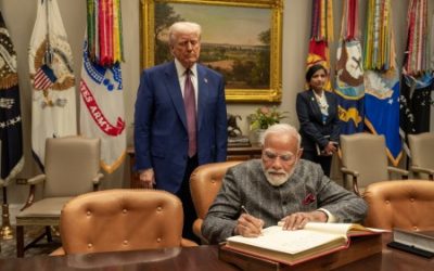 PM Narendra Modi with US President Donald Trump. Image credit White House