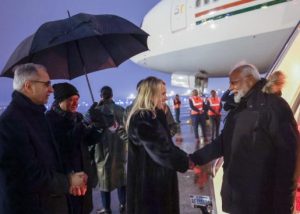 PM Narendra Modi on arrival in Washington. Image credit X.com