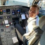 Sam Lilley, the First Officer aboard the American Airlines plane Image credit X.com