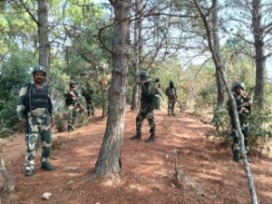 Search operations by Manipur Police in hills areas. Image credit X.com Manipur Police