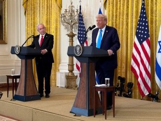 US President Donald Trump with Isreal PM Benjamin Netanyahu Image credit White House