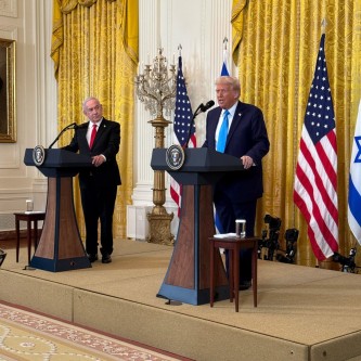 US President Donald Trump with Isreal PM Benjamin Netanyahu Image credit White House