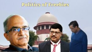 Prashant Bhushan, Justice BR Gavai and Arvind Kejriwal Image credit X.com