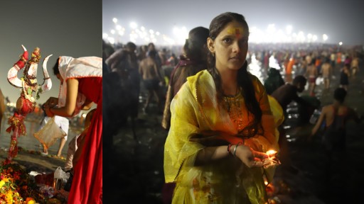 Pilgrims at Mahakumbh on occasion of Mahashivratri !