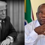 US President Donald Trump & South Africa President Cyril Ramaphosa