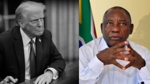 US President Donald Trump & South Africa President Cyril Ramaphosa