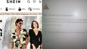 Shein App & Computer Warning Image credit The Raisina Hills