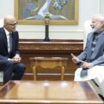 Microsoft CEO Satya Nadella with PM Narendra Modi!