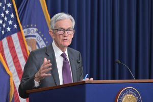 US Federal Reserve Chairman Jerome Powell addresses media after the policy meeting !