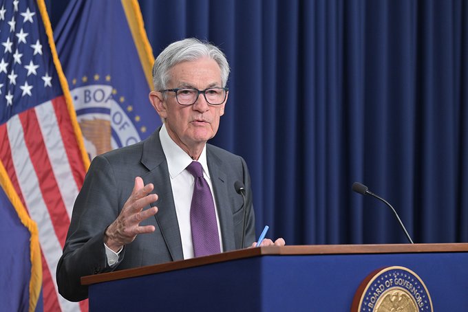 US Federal Reserve Chairman Jerome Powell addresses media after the policy meeting !